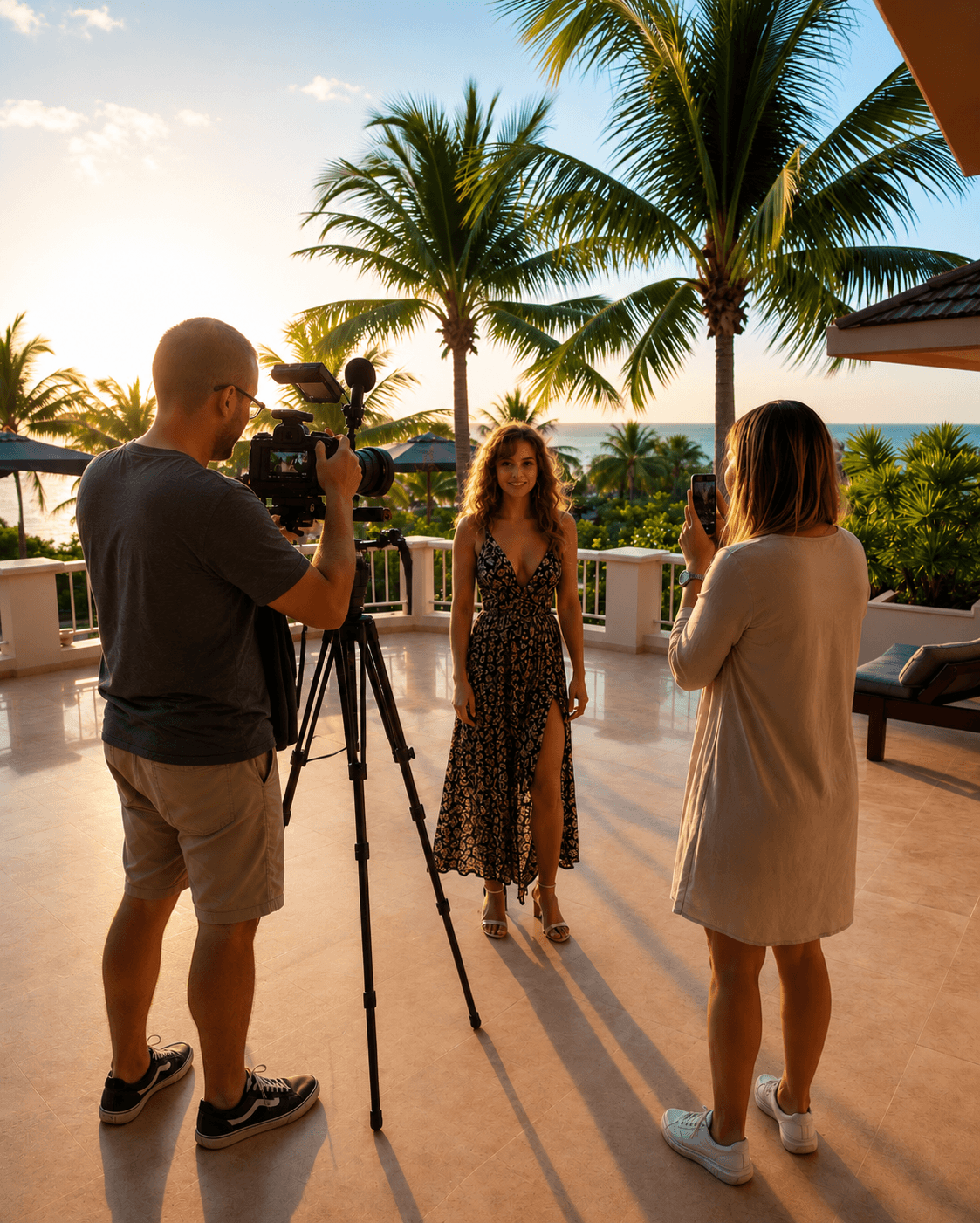 Content day with videographers and photographers
