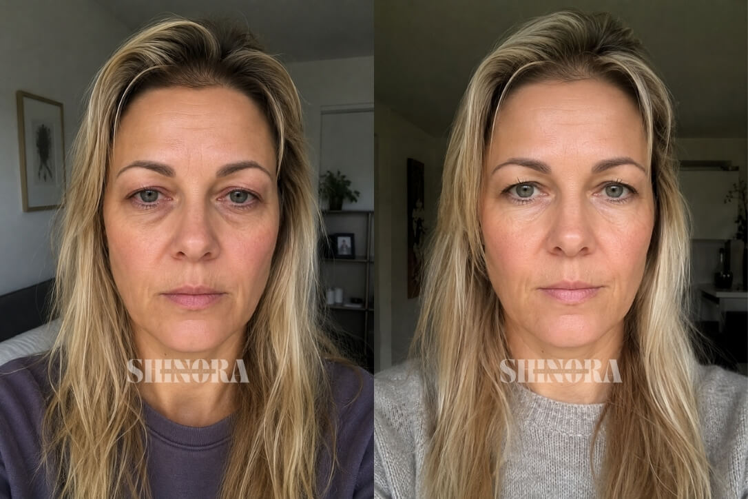Sandra K. — before and after using Shinora
